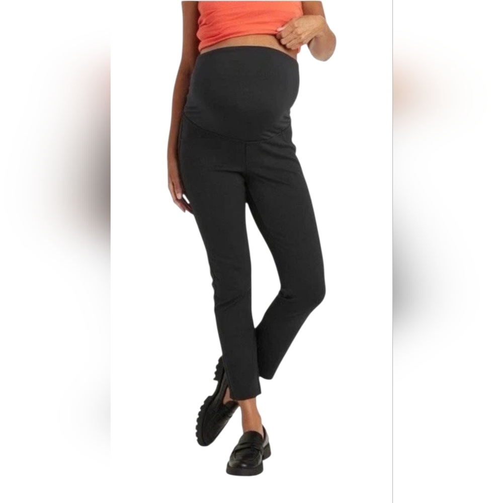 NEW Isabel Maternity Jeggings Women Large Crossover Back Pockets Stretch (M)